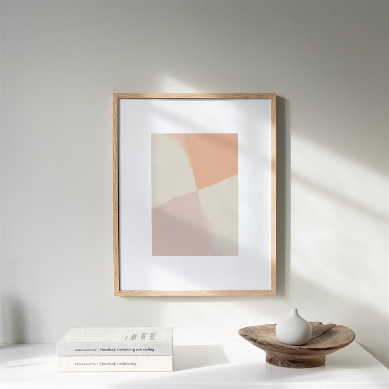 Pastel geometric minimalist poster