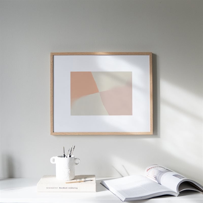 Pastel geometric minimalist poster