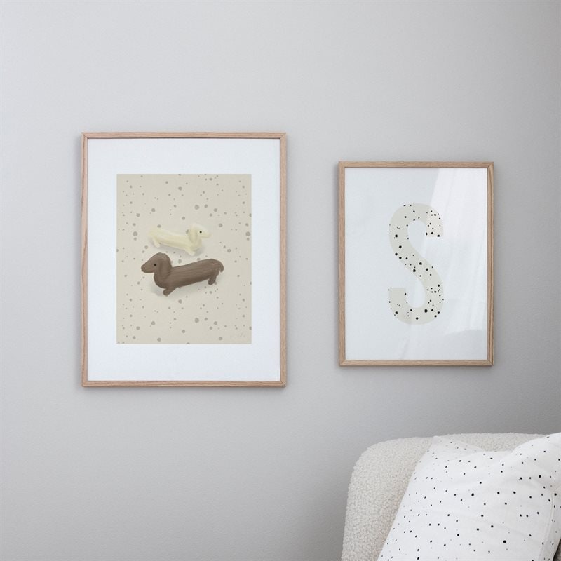 Dachshund friends poster