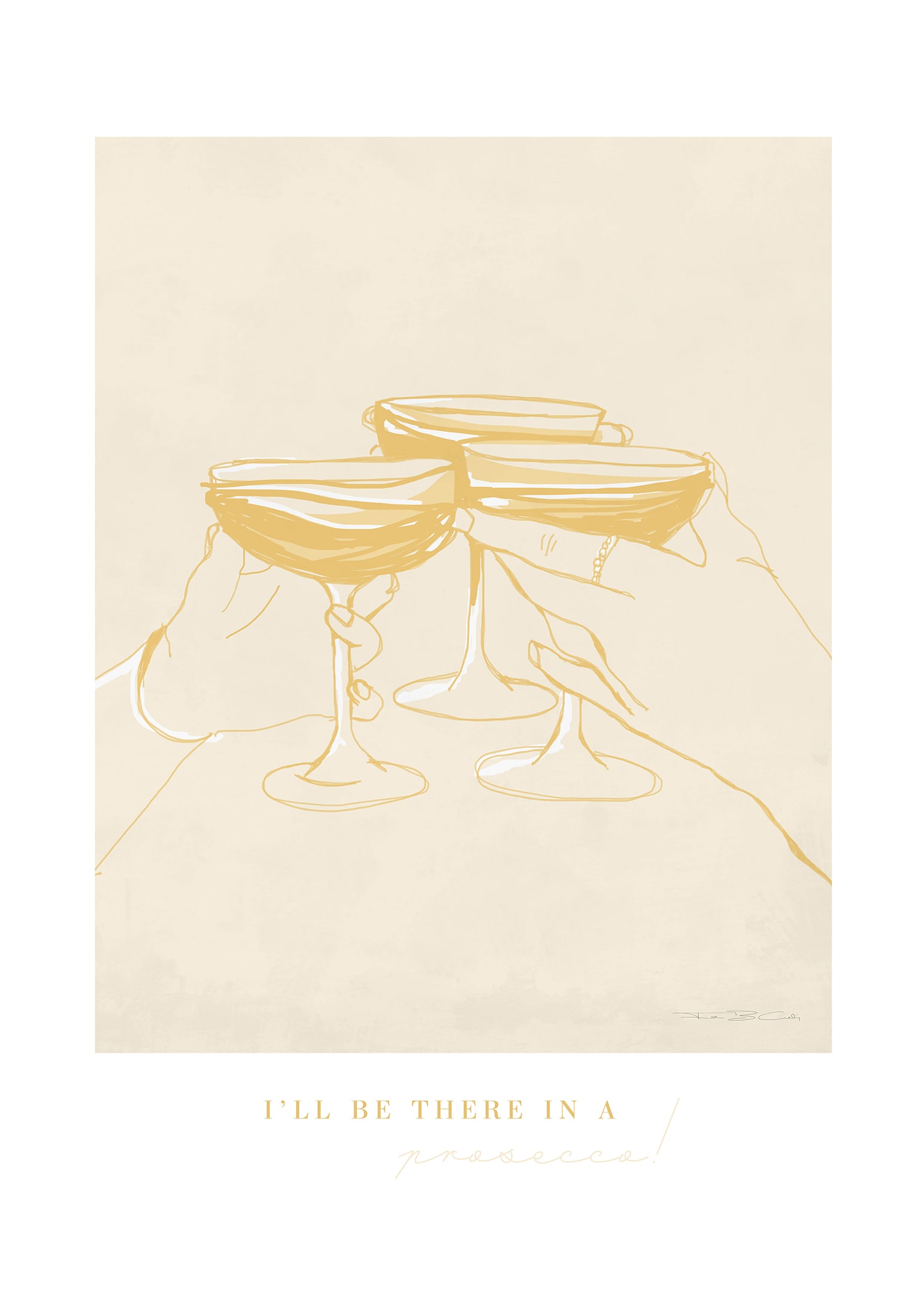 Prosecco skål poster