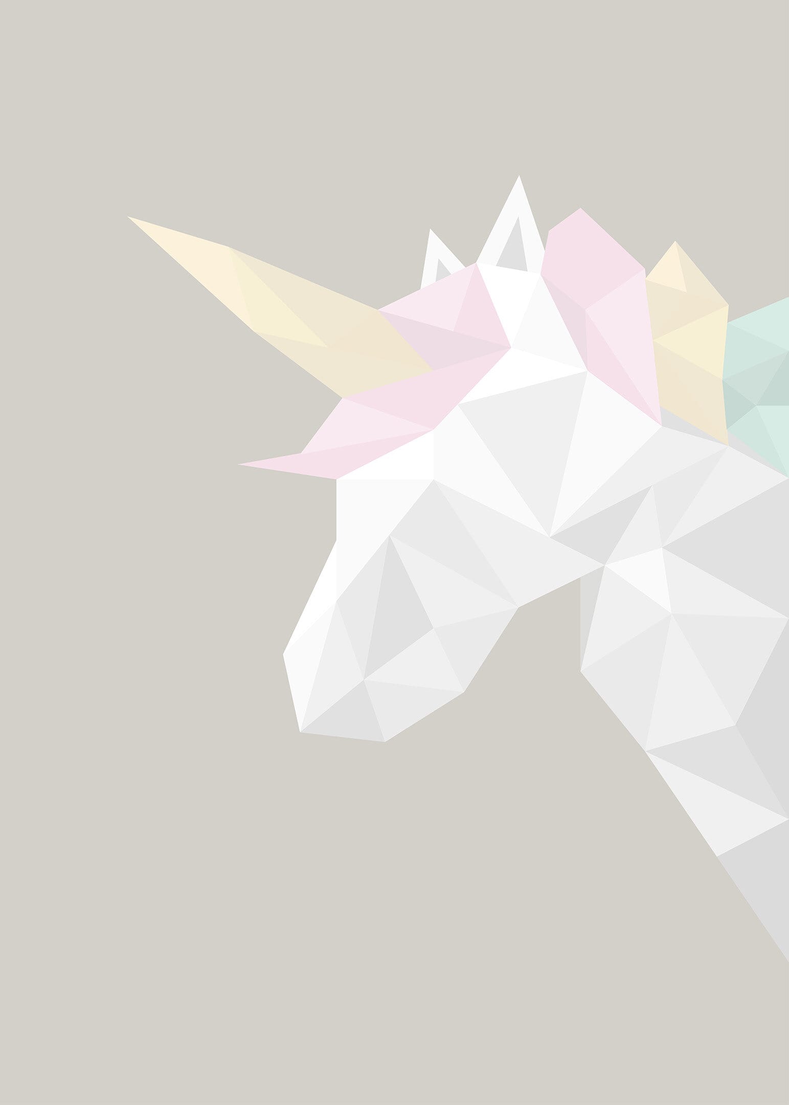 Polygon Unicorn poster