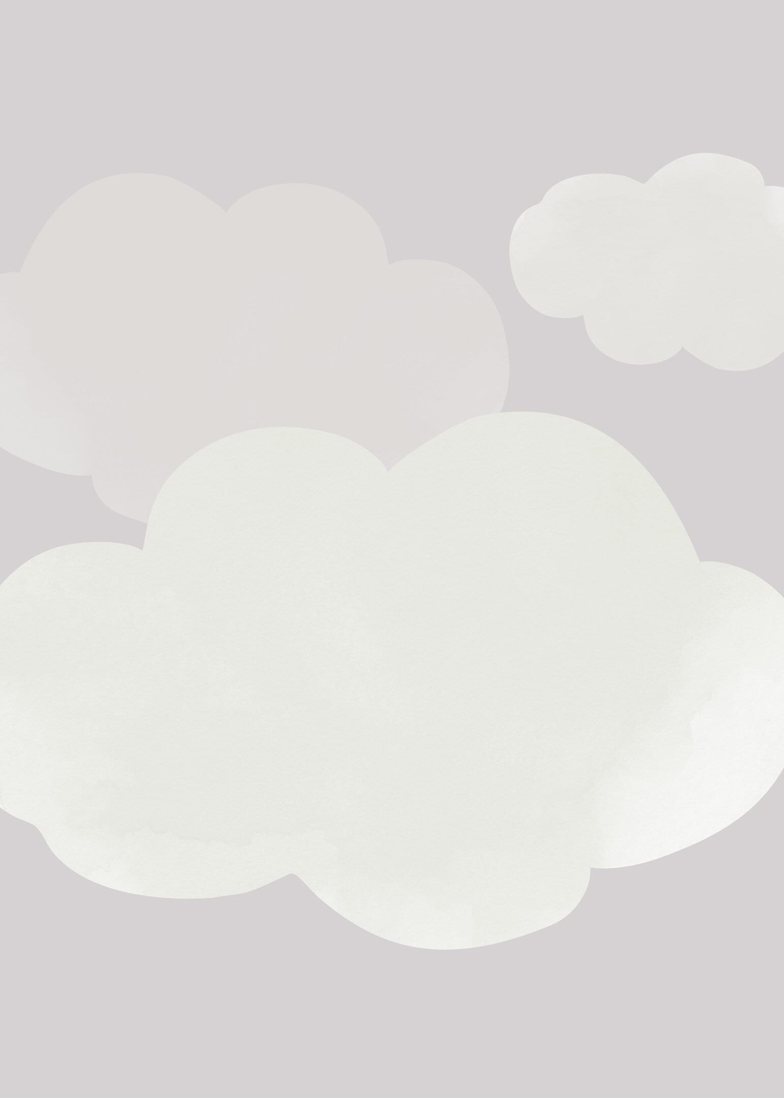 Small light clouds purple poster