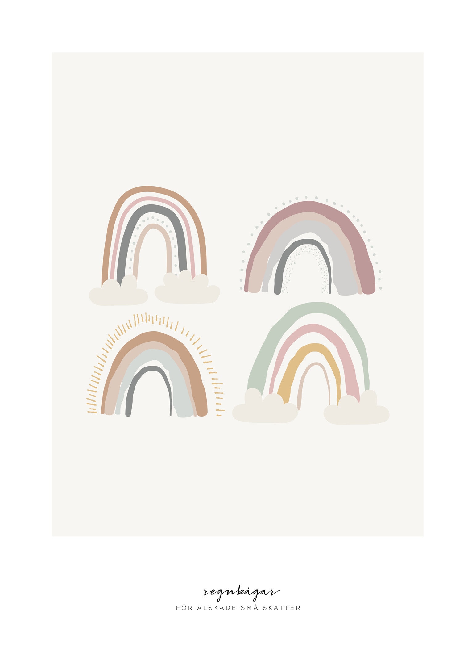 Rainbows for small treasures poster