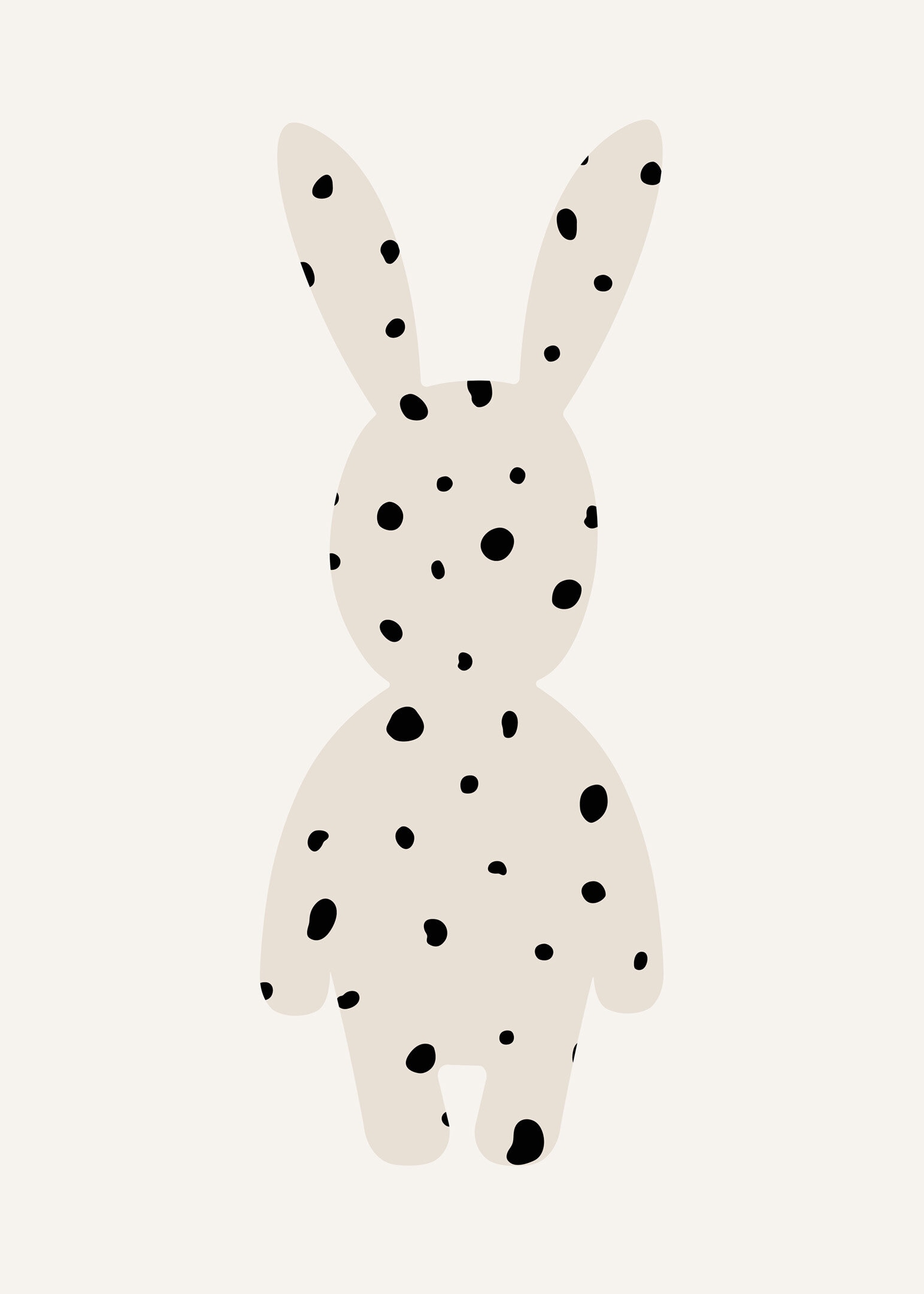 Dotted bunny poster