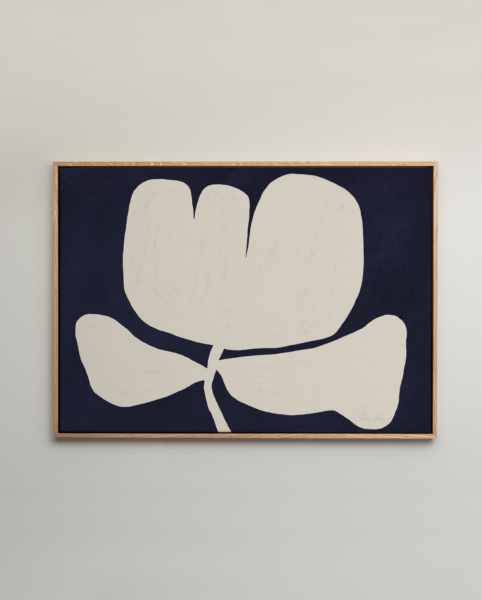 Stylish flower canvas art