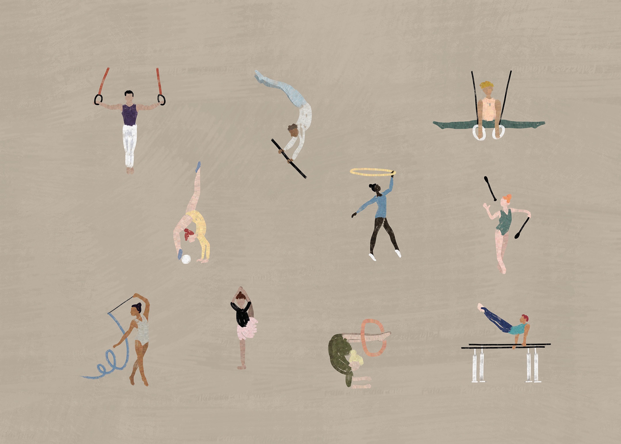 Gymnasts poster