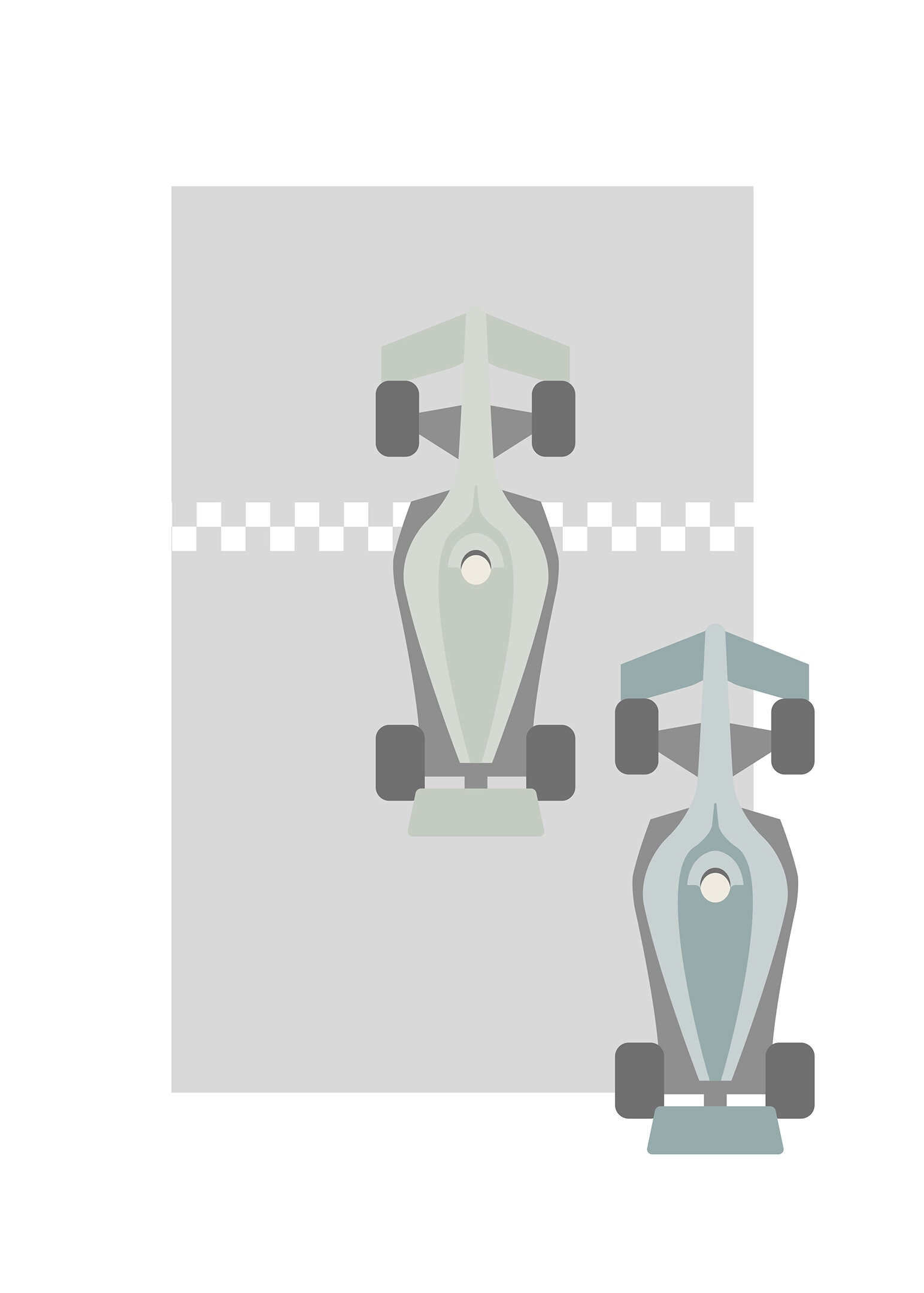 Racerbilar poster