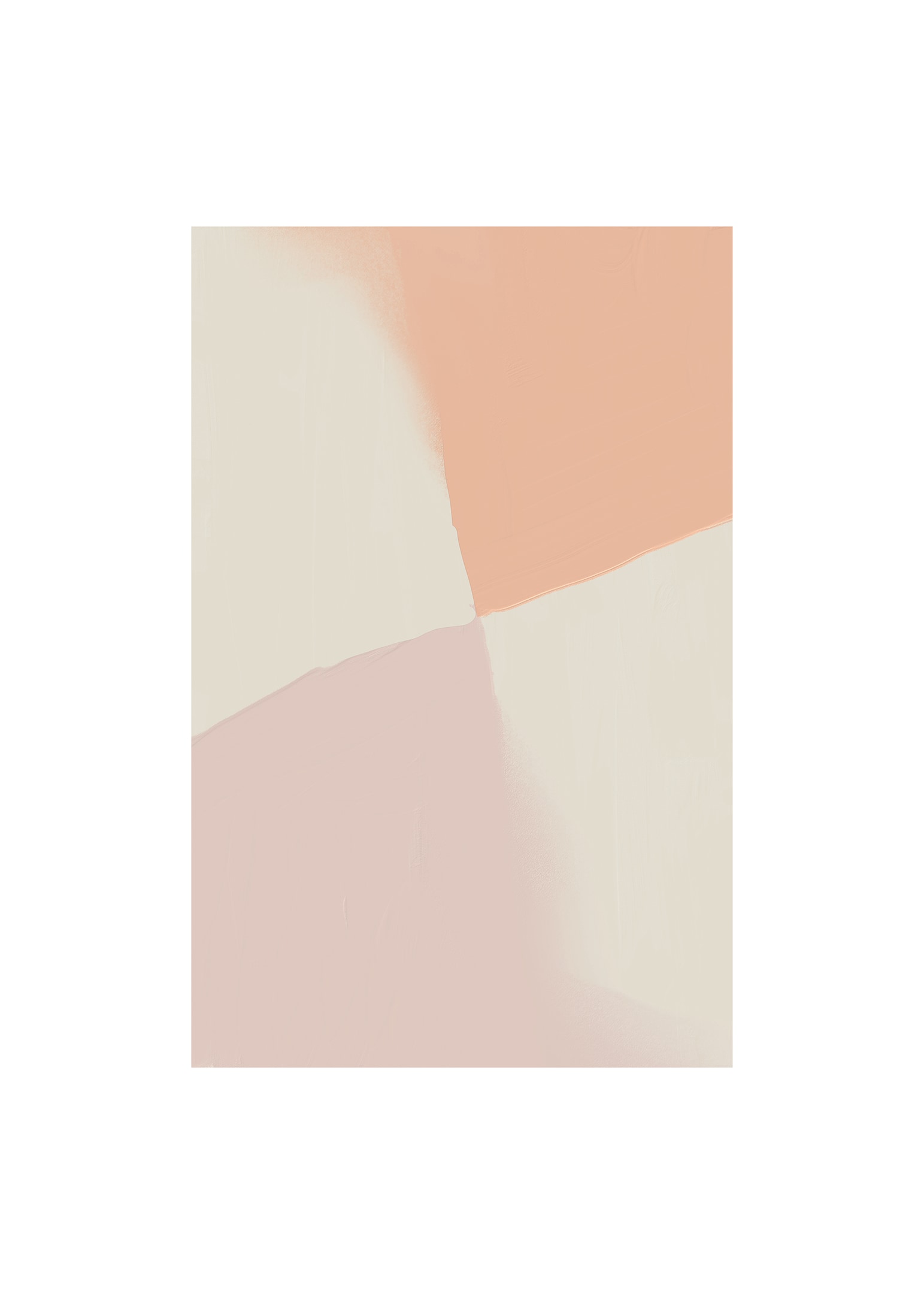 Pastel geometric minimalist poster