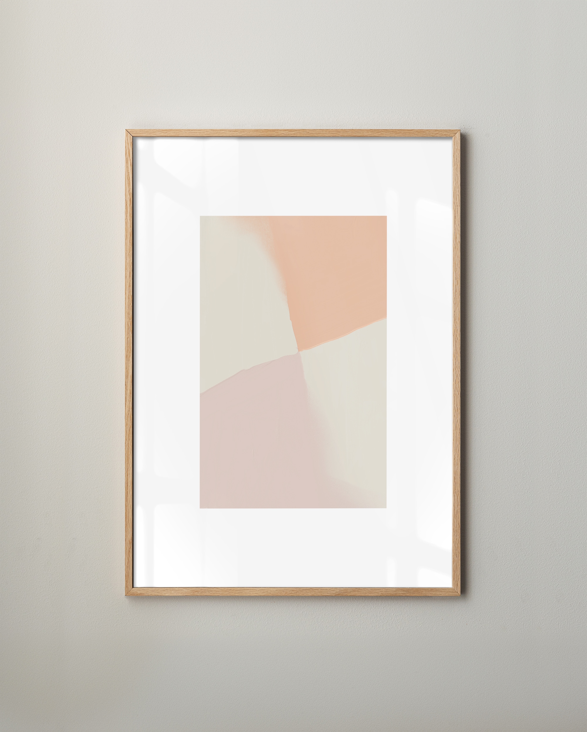 Pastell geometrisk minimalist tavla